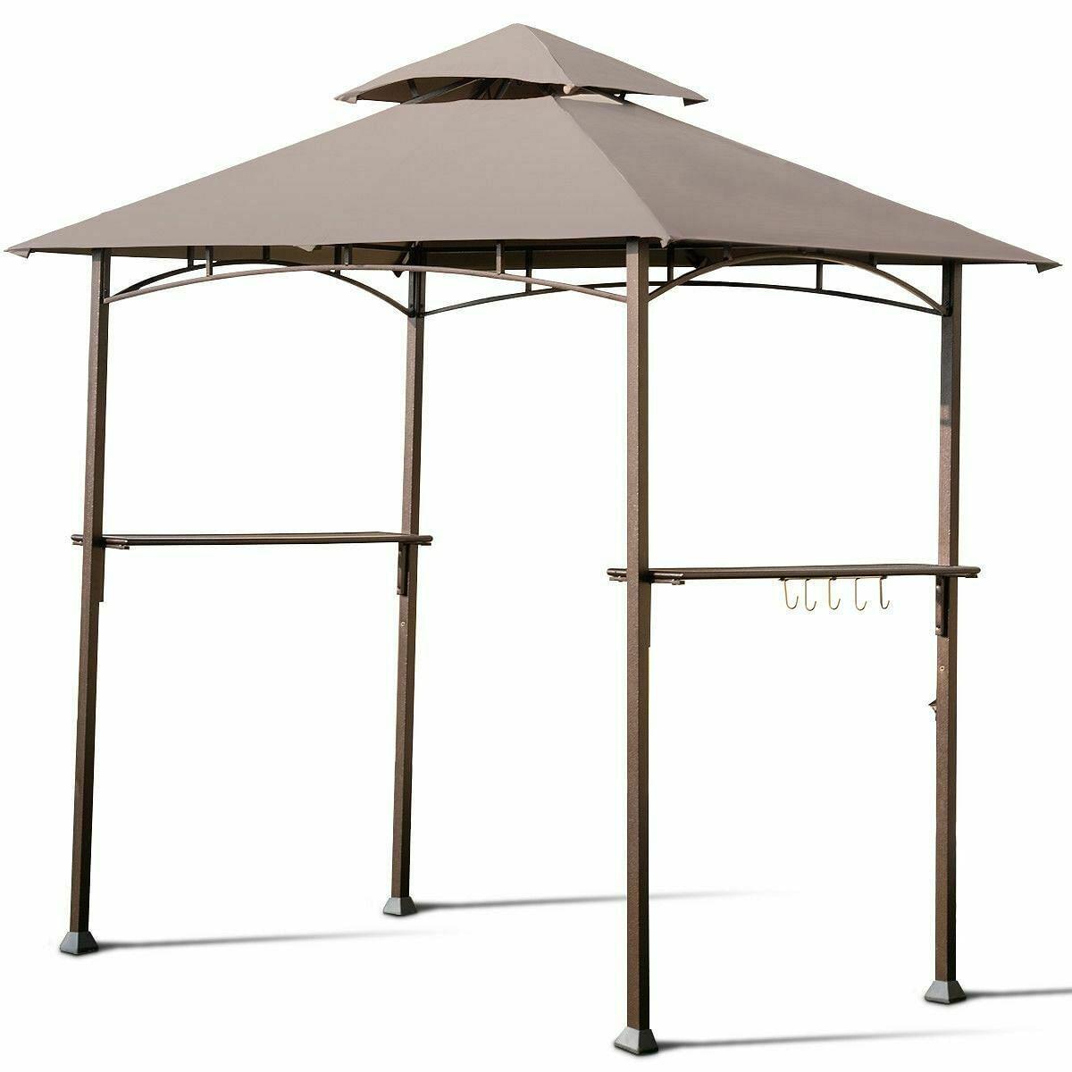 8 x 5 Feet Outdoor Barbecue Grill Gazebo Canopy Tent BBQ Shelter