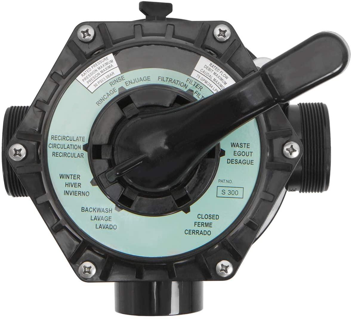 81093 75140-V 19" InGround Sand Filter System for Swimming Pool up to 24,000 Gallons, Gray
