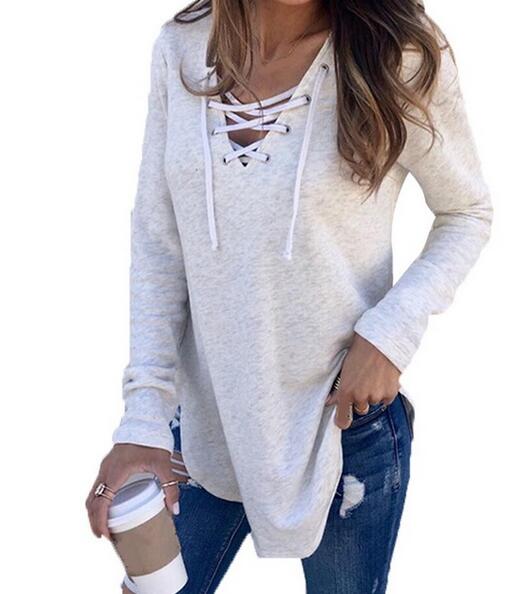 Women's Clothing - 2021 Women's Long Sleeve Fashion Patchwork T-Shirt