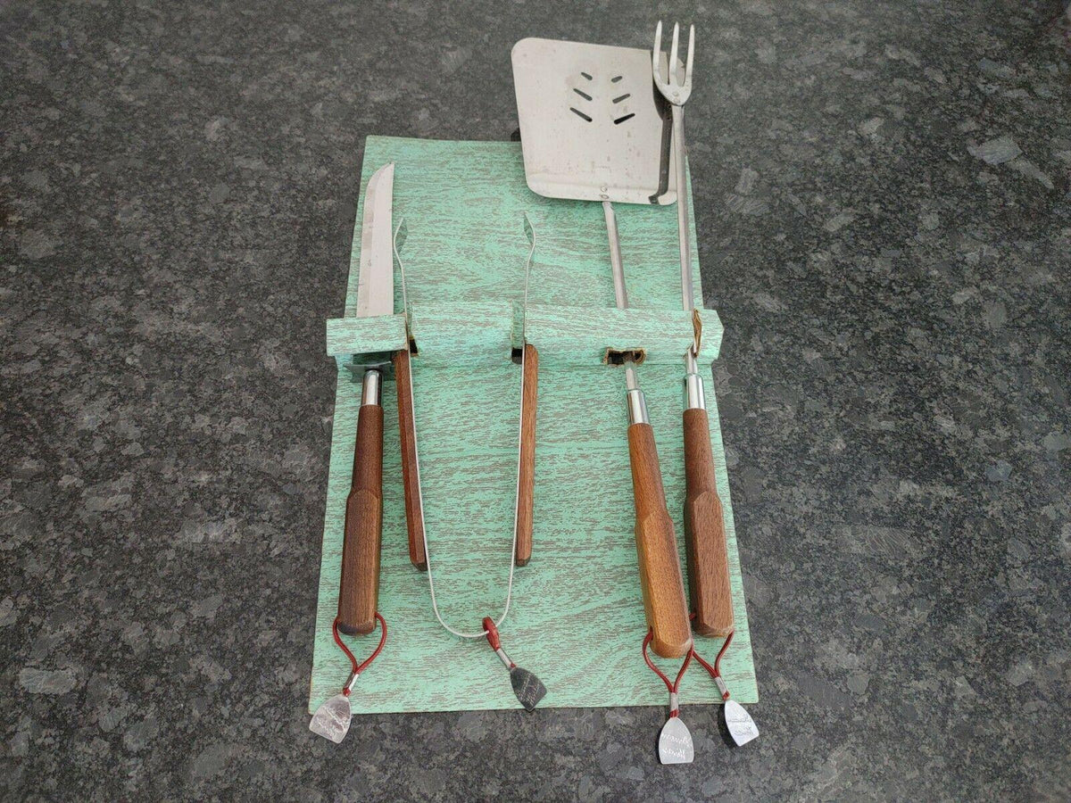 vtg Duncan Hines 4-Piece BBQ utensil set