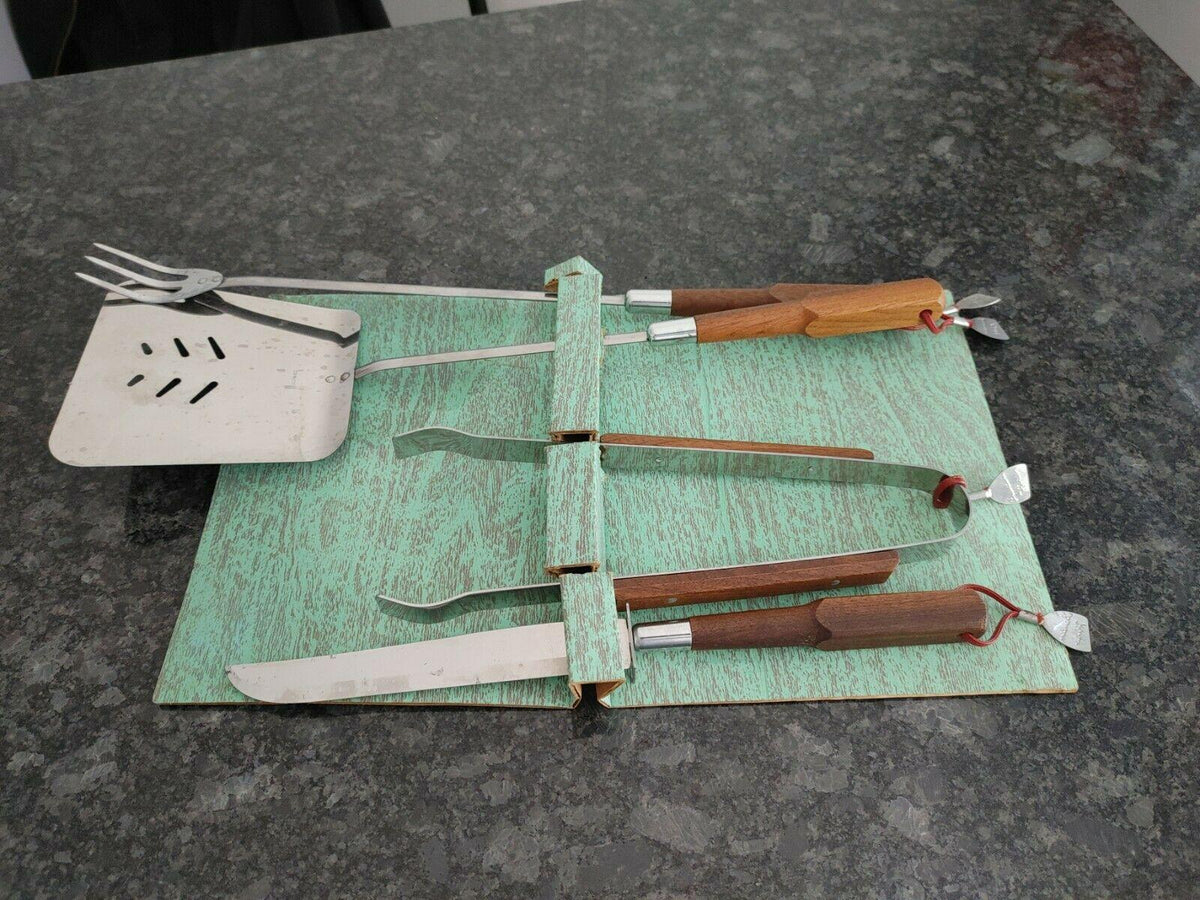 vtg Duncan Hines 4-Piece BBQ utensil set