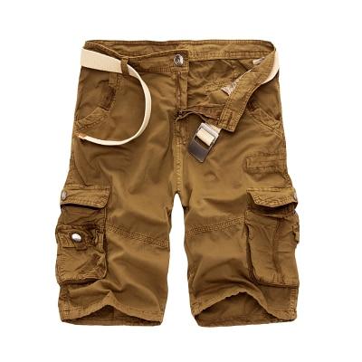 Lukmall Men 2021 Military Summer Army Green Cotton Men Loose Pocket Cargo Shorts
