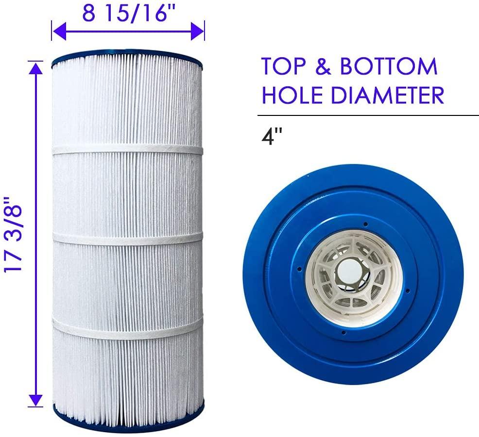 ClurTech FRX-8409-4 Replacement 4 Pack Hayward Star-Clear Plus C900 Pool Filter Cartridge PA90 C-8409 FC-1292 CX900RE PXC95 25230-0095S 817-0100P, White