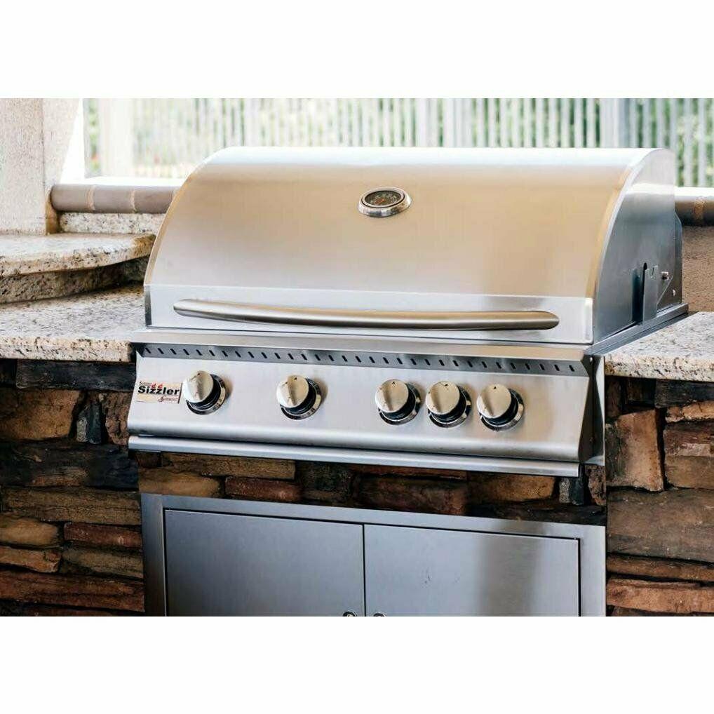 Summerset Sizzler 32-inch 4-burner Built-in Grill With Rear Infrared Burner, LP
