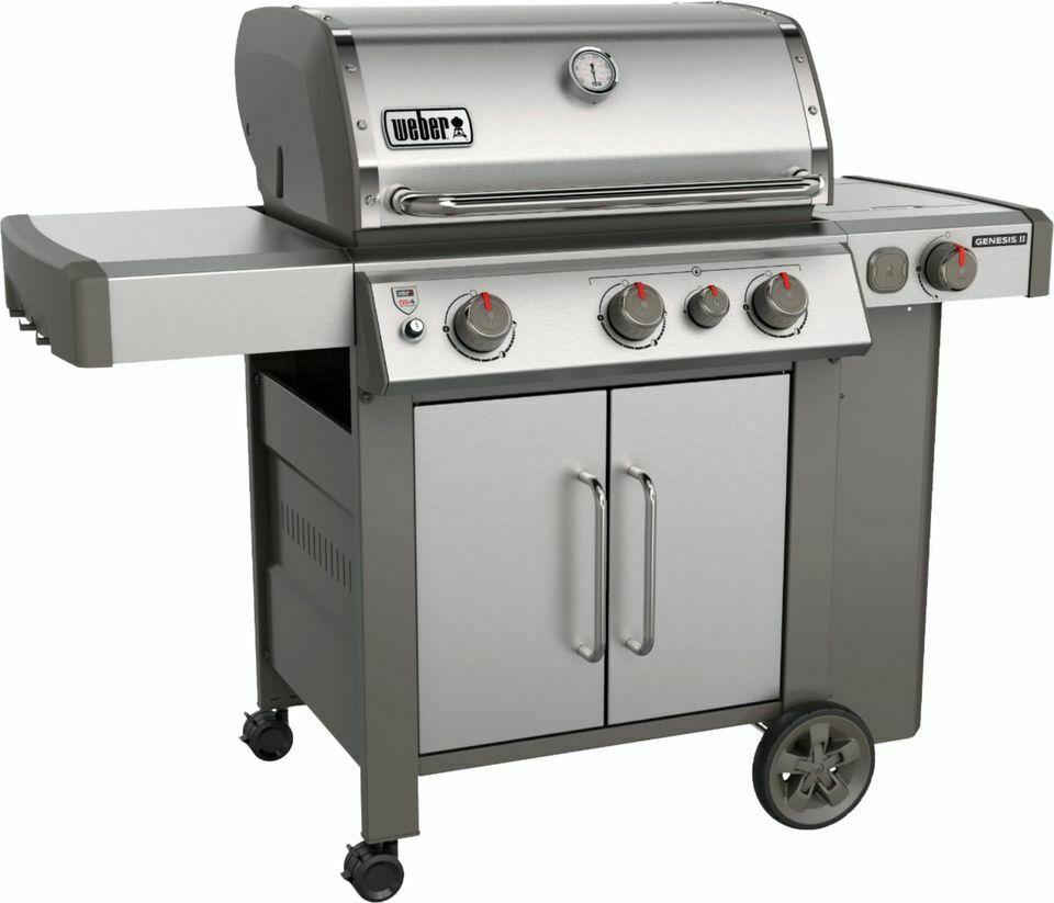 61016001 Genesis II E-335 3-Burner Liquid Propane Grill, Black NEW IN BOX