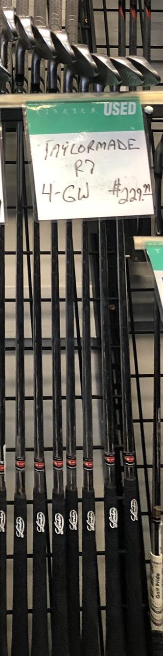 Used Taylormade R7 4i-gw Aw Steel X Stiff Golf Iron Or Hybrid Sets