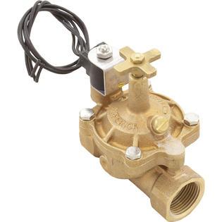 Pro Series 1" Brass Coil Valve, 24V Solenoid With Flo