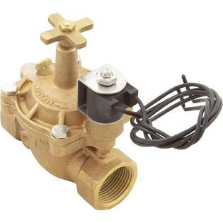 Pro Series 1" Brass Coil Valve, 24V Solenoid With Flo