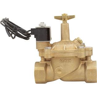 Pro Series 1" Brass Coil Valve, 24V Solenoid With Flo