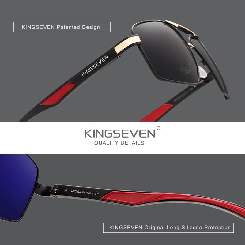 Aluminum Men's Polarized Lens Brand Red Design Temples Coating Mirror Sunglasses