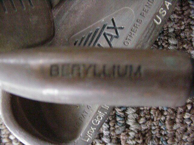 FULL SET 2-PW LYNX PARALLAX GR WHITE DOT BECU BERYLLIUM GOLF NS EXCELLENT