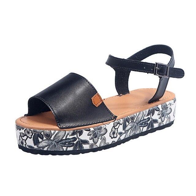 Women 2021 ng Summer Peep Toe Snake Leopard Platform Sandals