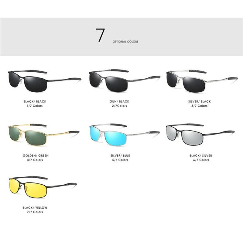 Luxury HD Polarized Silver Metal Frame Driving Pilot Sunglasses With Box
