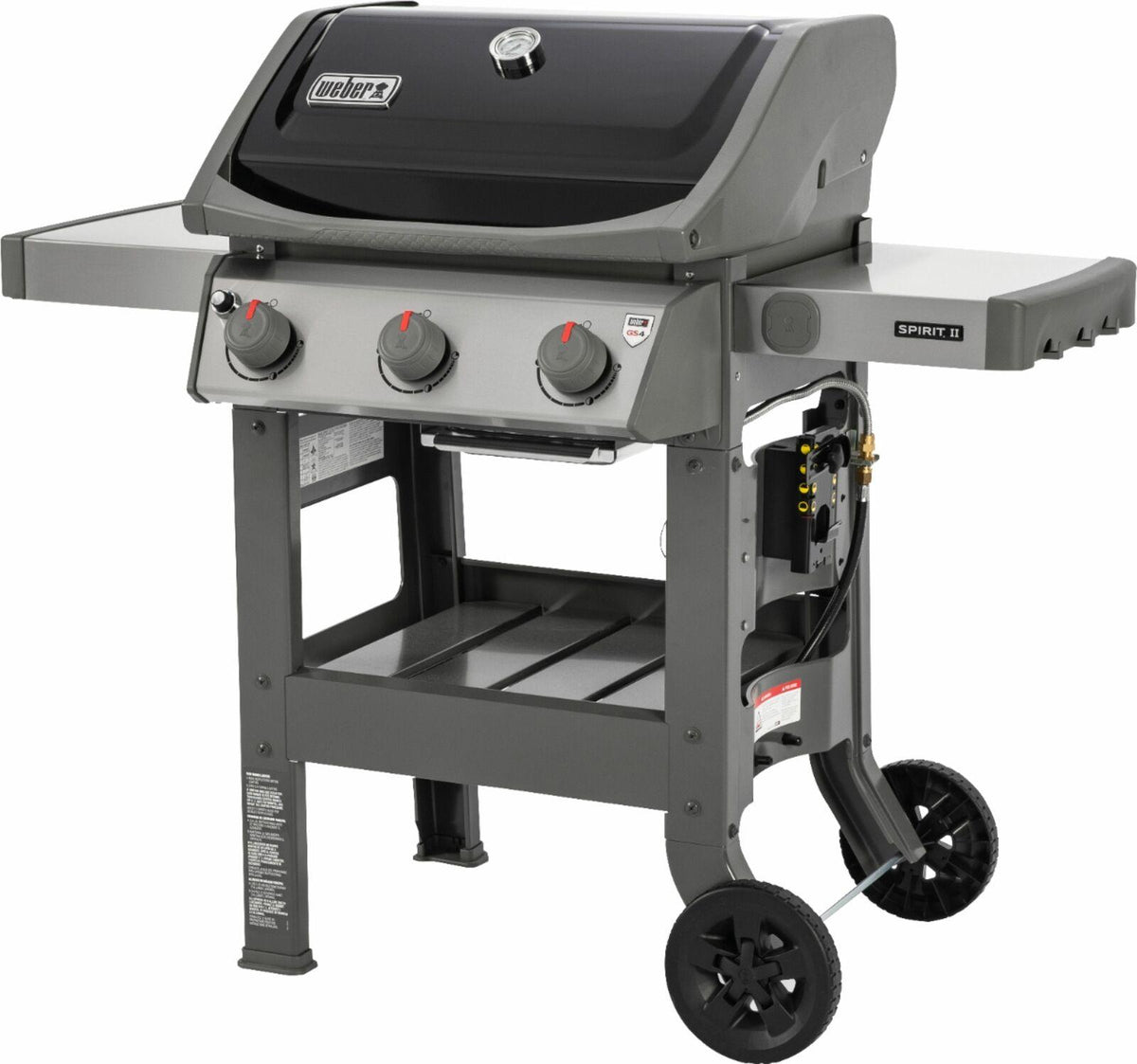 Spirit II E-310 3-Burner Propane Gas Grill Black
