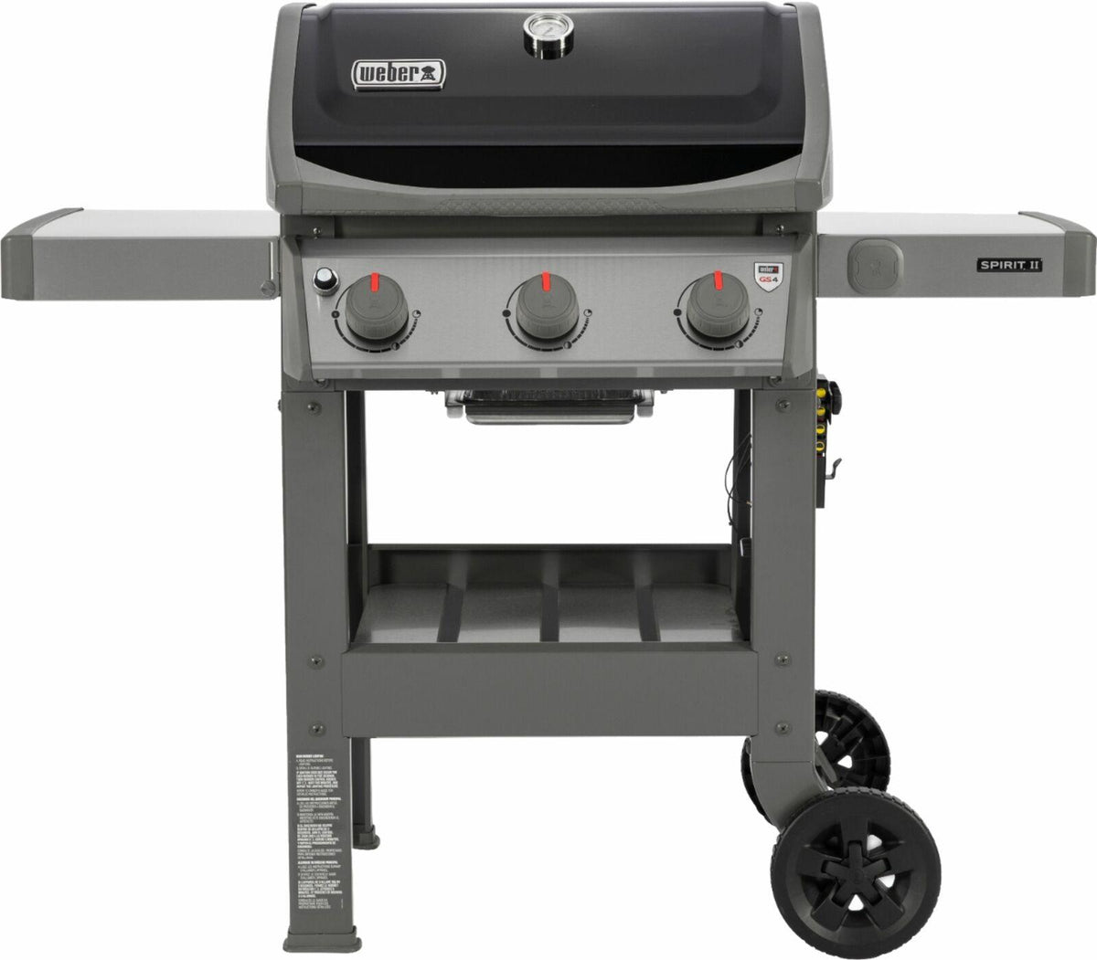 Spirit II E-310 3-Burner Propane Gas Grill Black