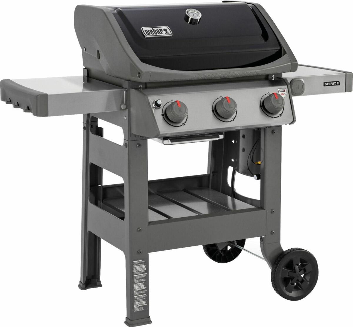 Spirit II E-310 3-Burner Propane Gas Grill Black