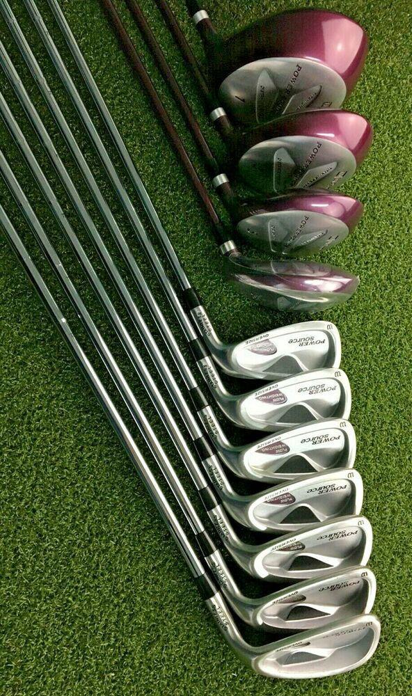 Wilson Power Source Golf Set 1w,3w,3/4h, 5-PW+SW Irons RH Ladies / NICE /mm4367