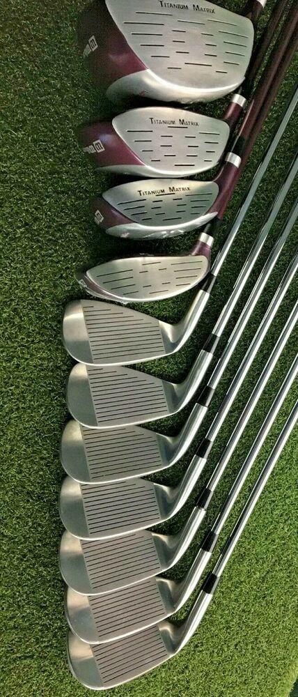 Wilson Power Source Golf Set 1w,3w,3/4h, 5-PW+SW Irons RH Ladies / NICE /mm4367