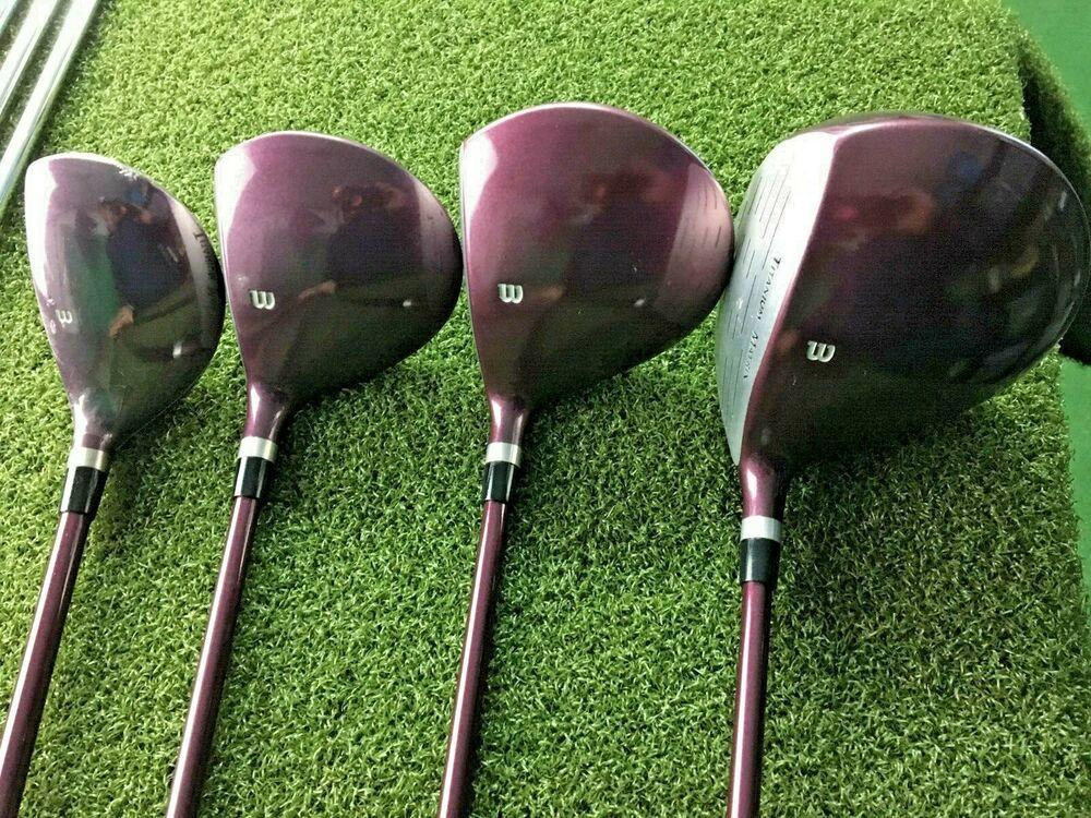 Wilson Power Source Golf Set 1w,3w,3/4h, 5-PW+SW Irons RH Ladies / NICE /mm4367