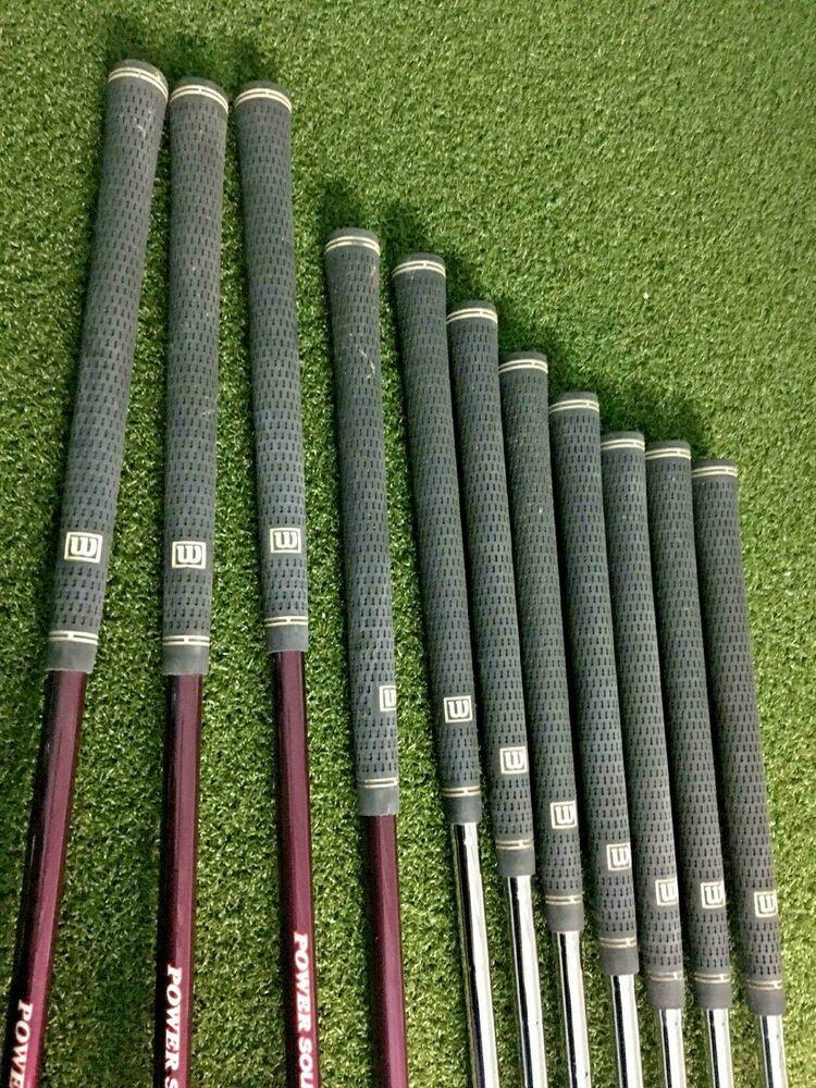 Wilson Power Source Golf Set 1w,3w,3/4h, 5-PW+SW Irons RH Ladies / NICE /mm4367