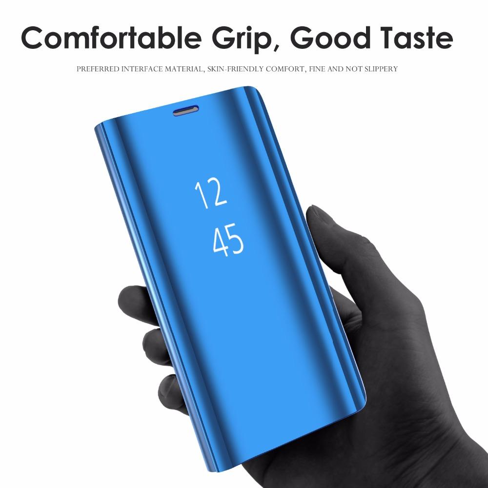 Luxury Mirror Smart Clear View Phone Case For Samsung