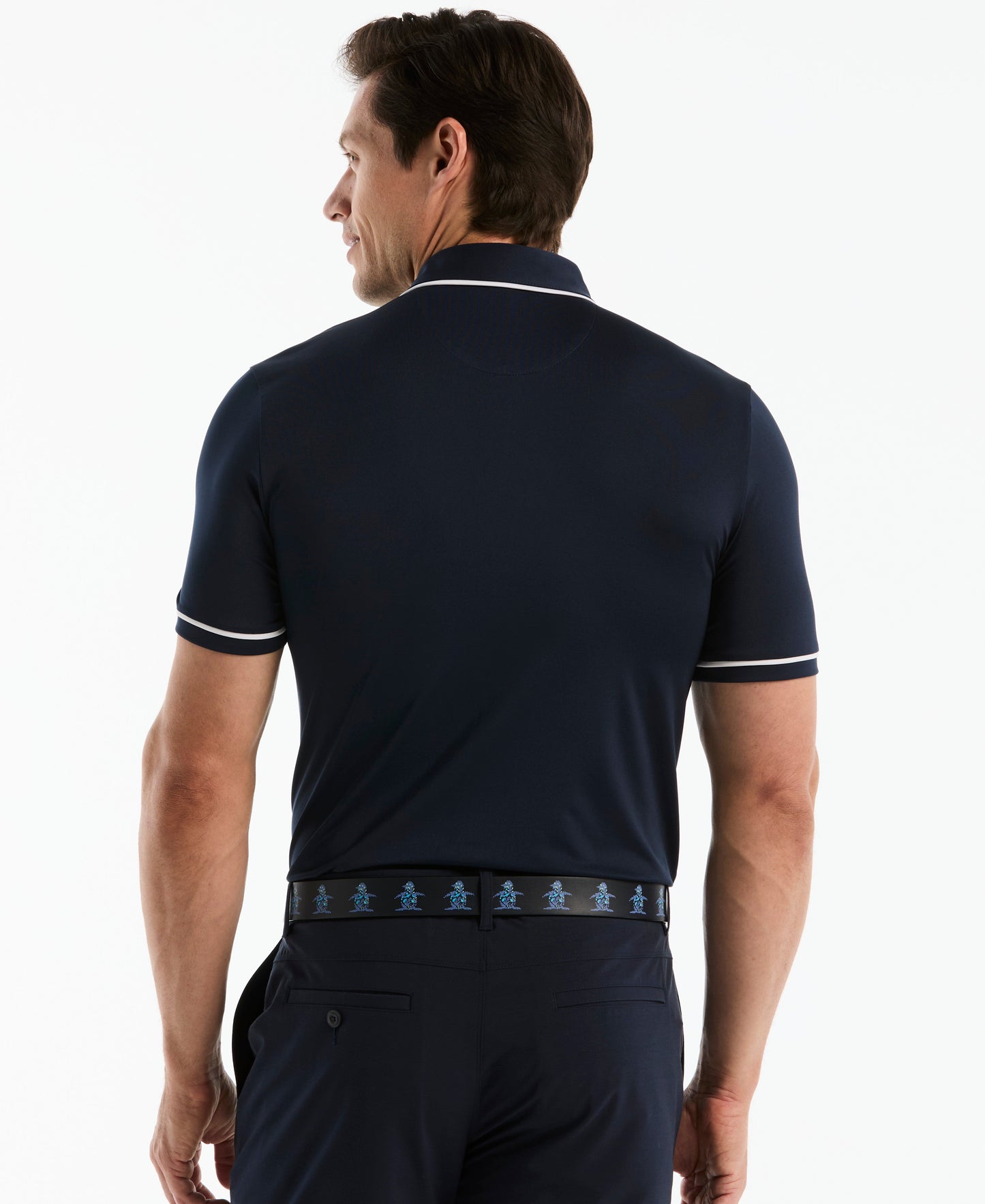 Contrast Tipping Solid Golf Polo