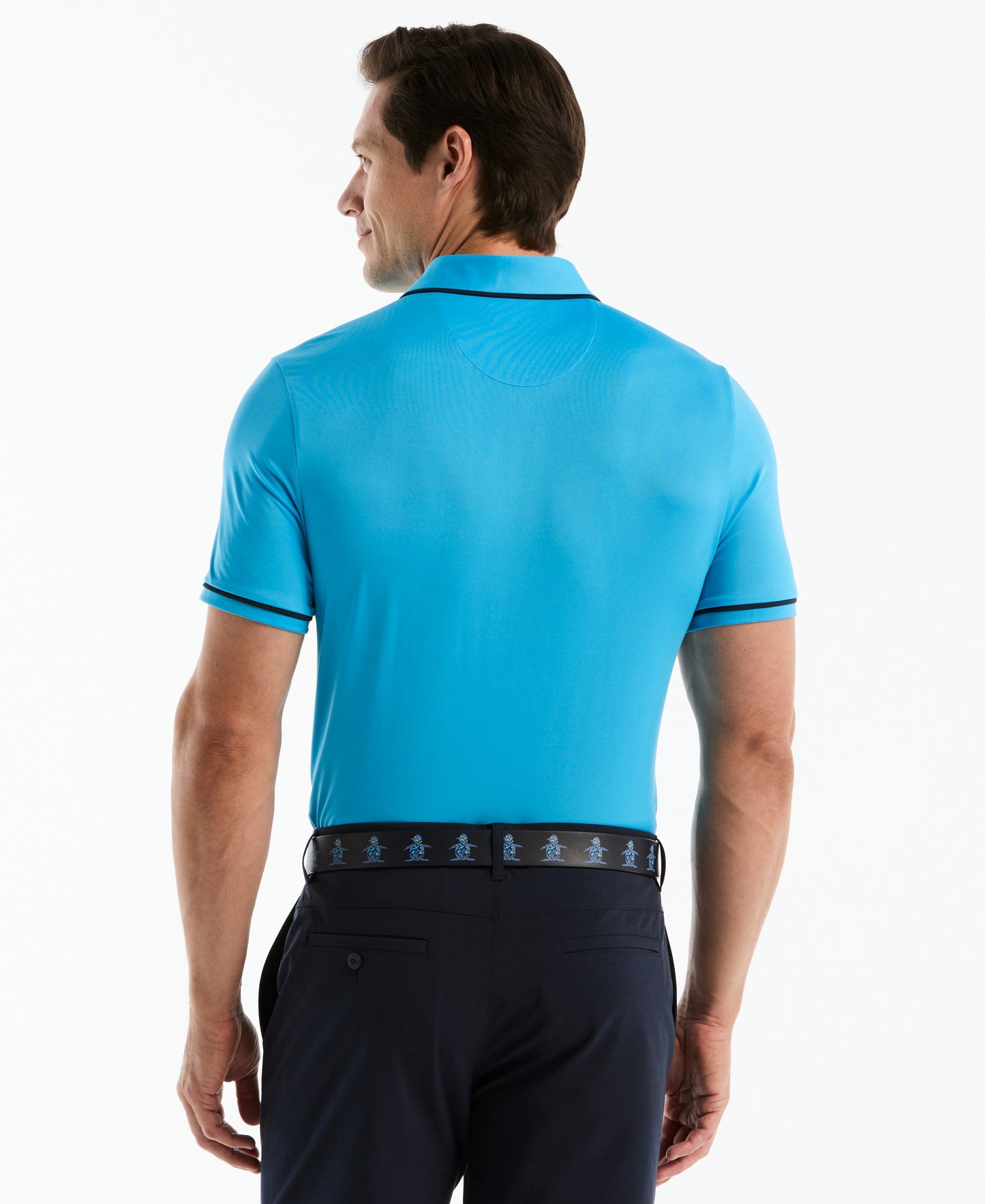 Contrast Tipping Solid Golf Polo