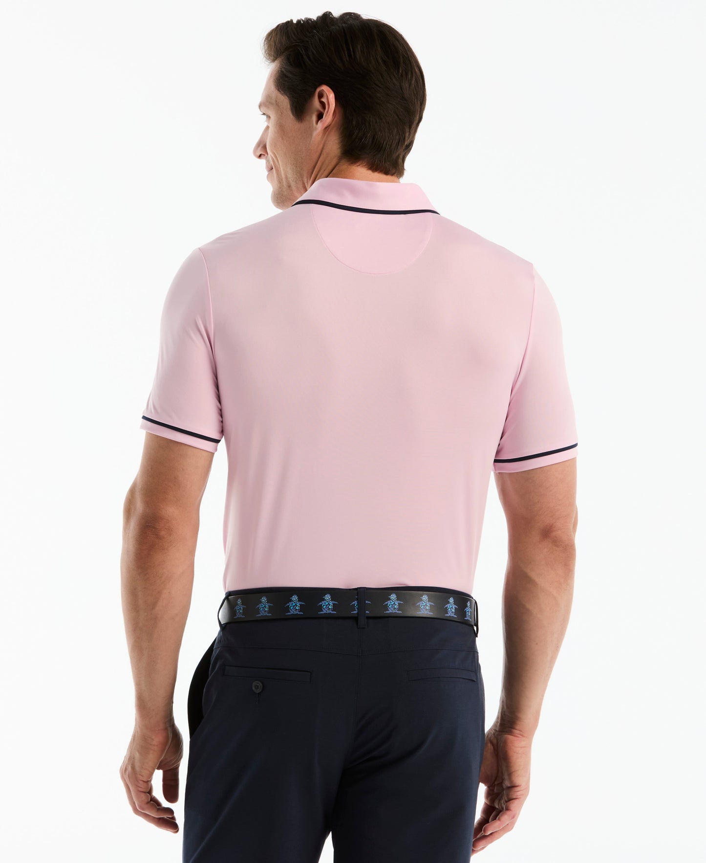 Contrast Tipping Solid Golf Polo