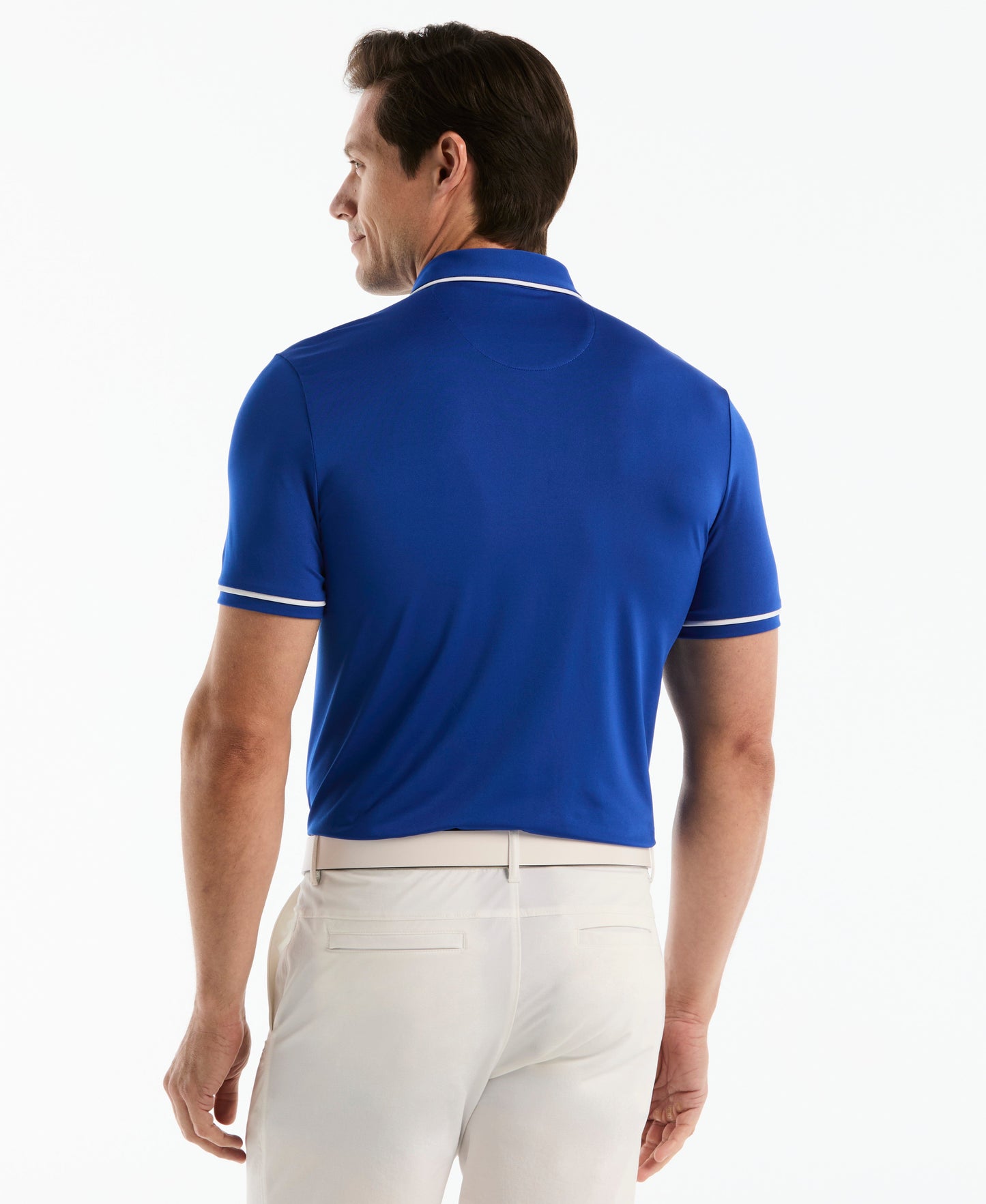 Contrast Tipping Solid Golf Polo