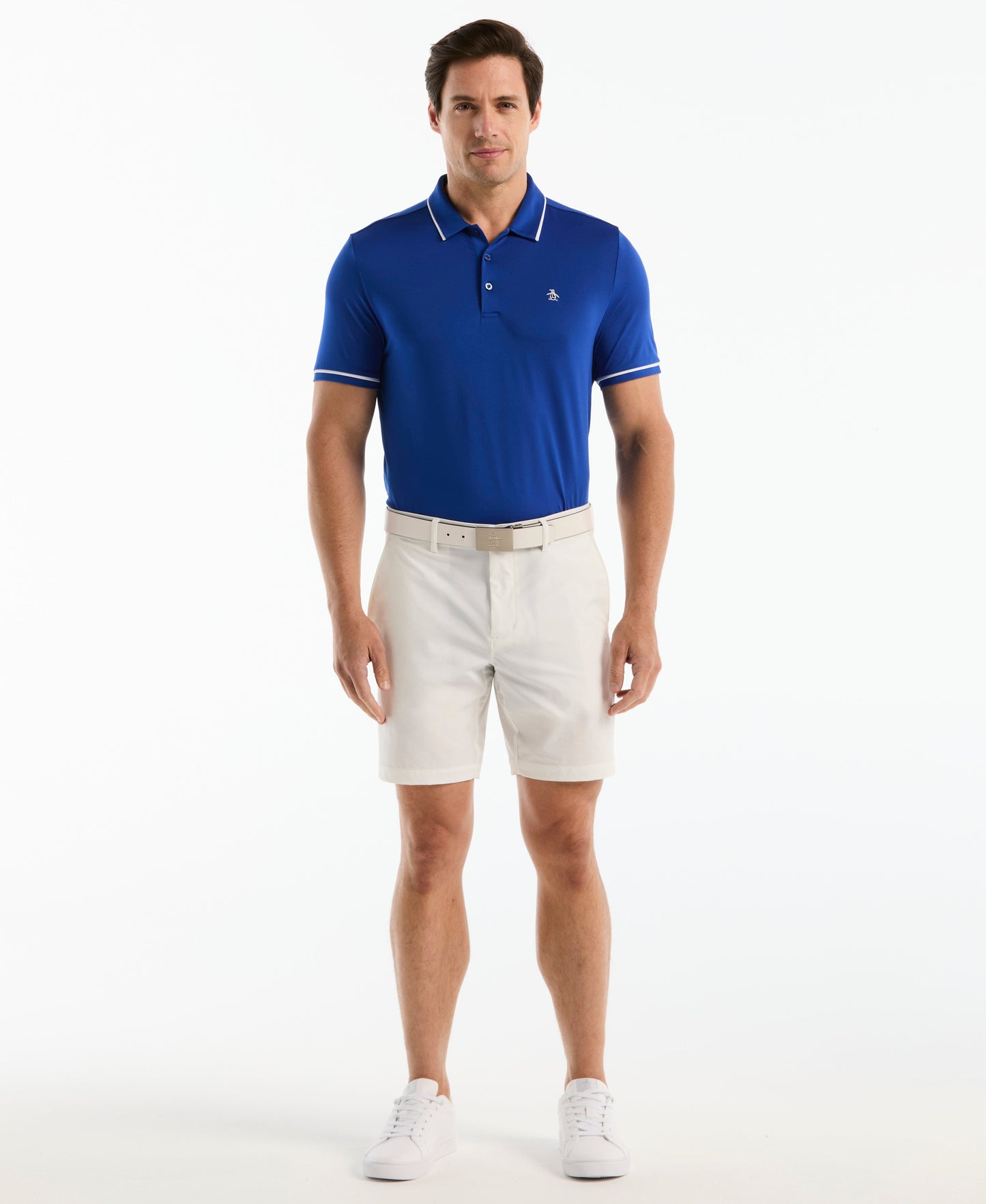 Contrast Tipping Solid Golf Polo