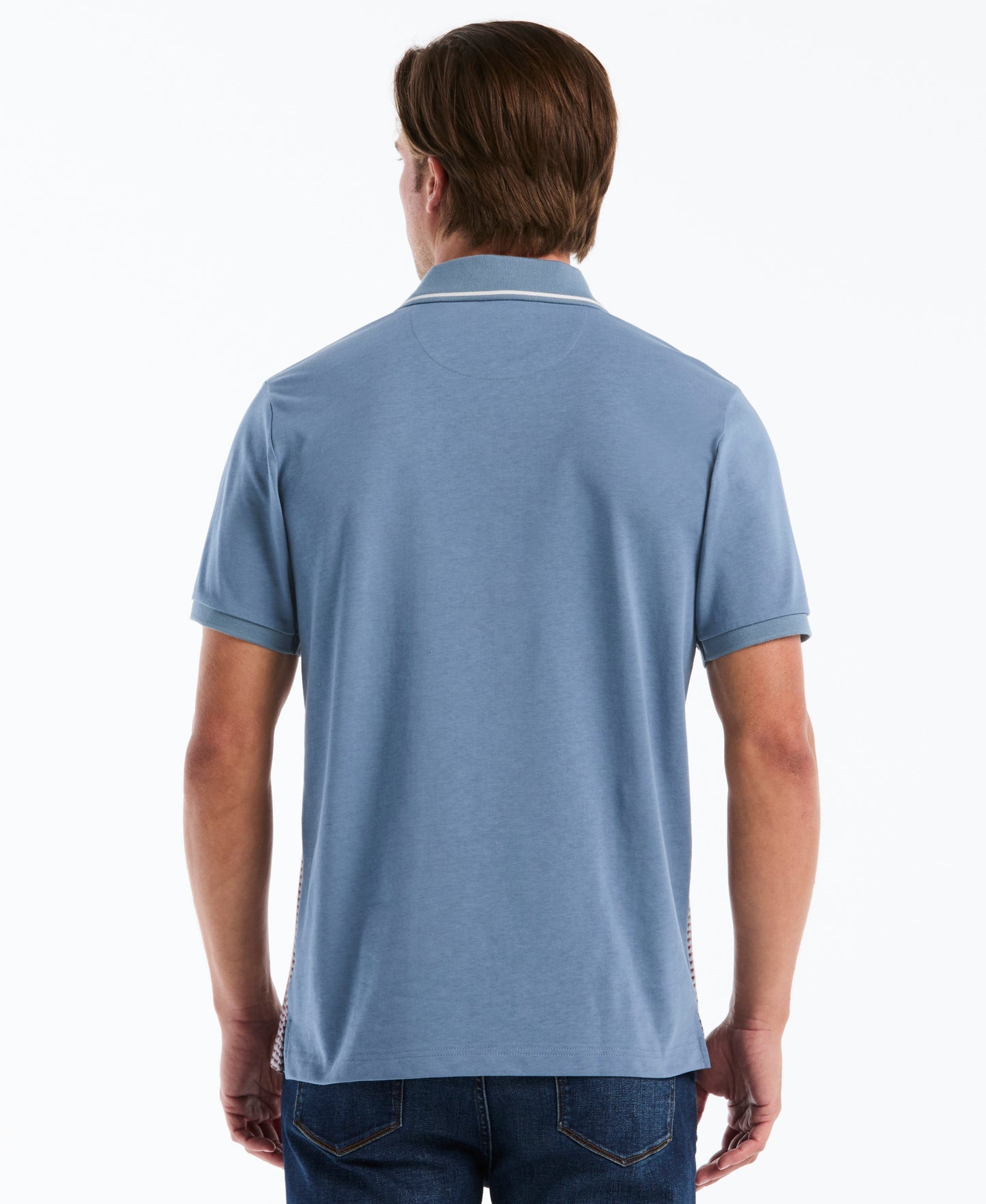 Jacquard Geo Tipped Polo