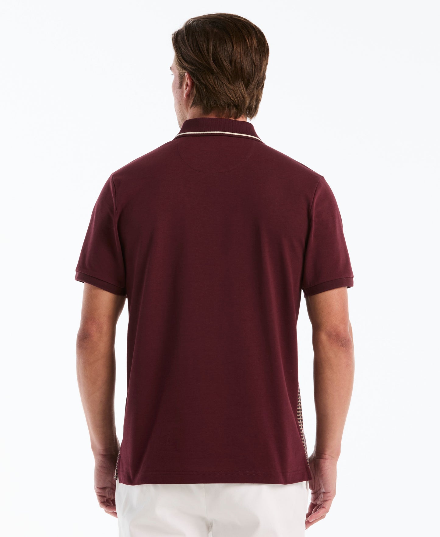 Jacquard Geo Tipped Polo