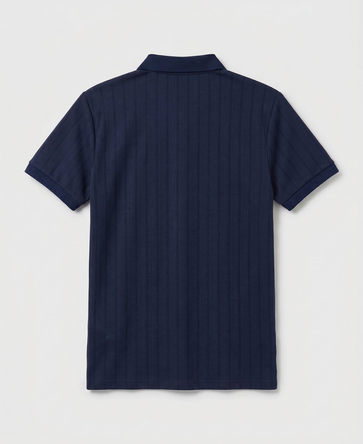 Jacquard Textured Button-Up Polo
