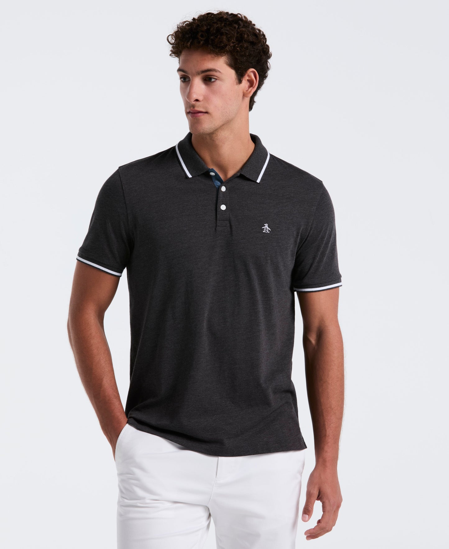 Pique Contrast Tipping Polo