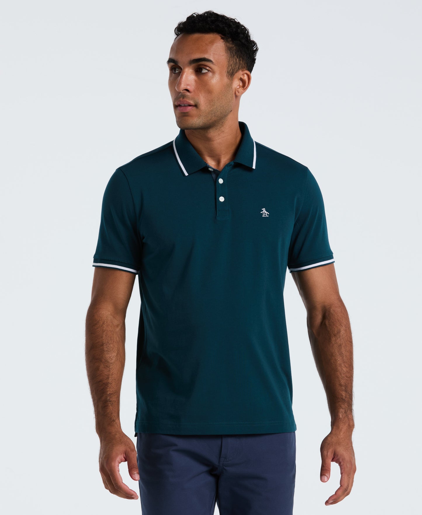 Pique Contrast Tipping Polo