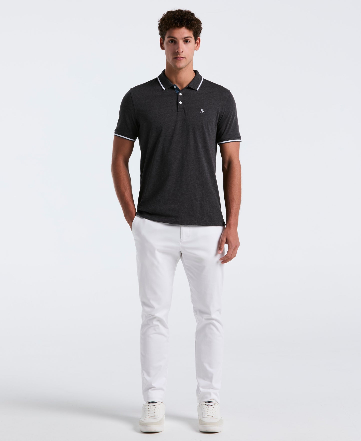 Pique Contrast Tipping Polo