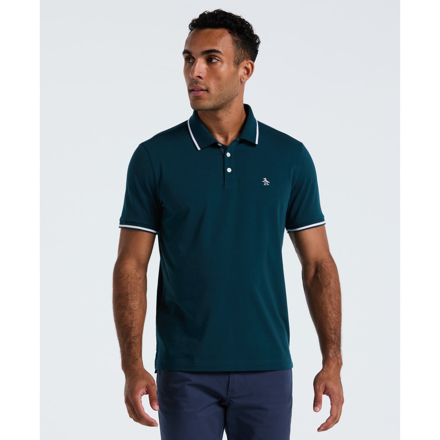 Pique Contrast Tipping Polo