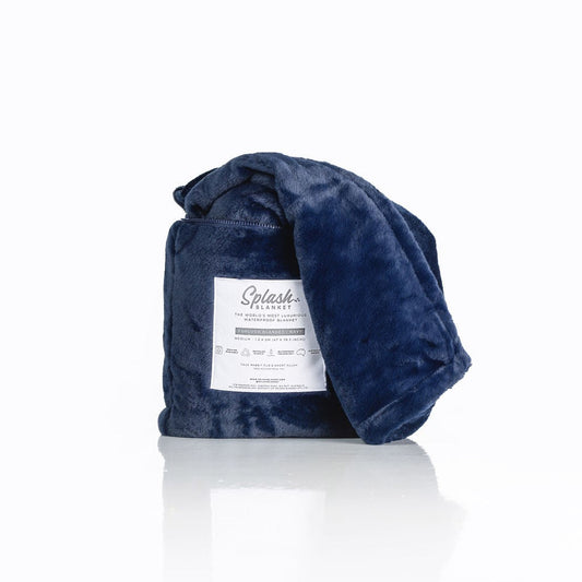 Furlush Waterproof Squirt  Blanket - Navy