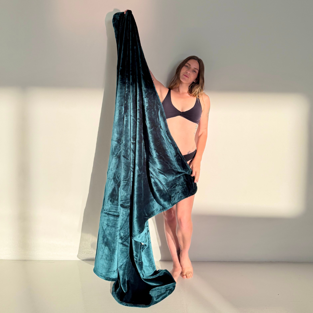 Waterproof Splash Blanket - Emerald Green Double Veluxe