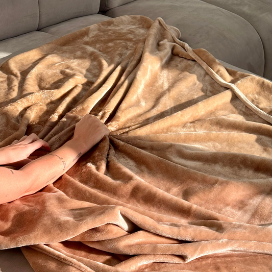 Waterproof Splash Blanket - Fawn Double Veluxe