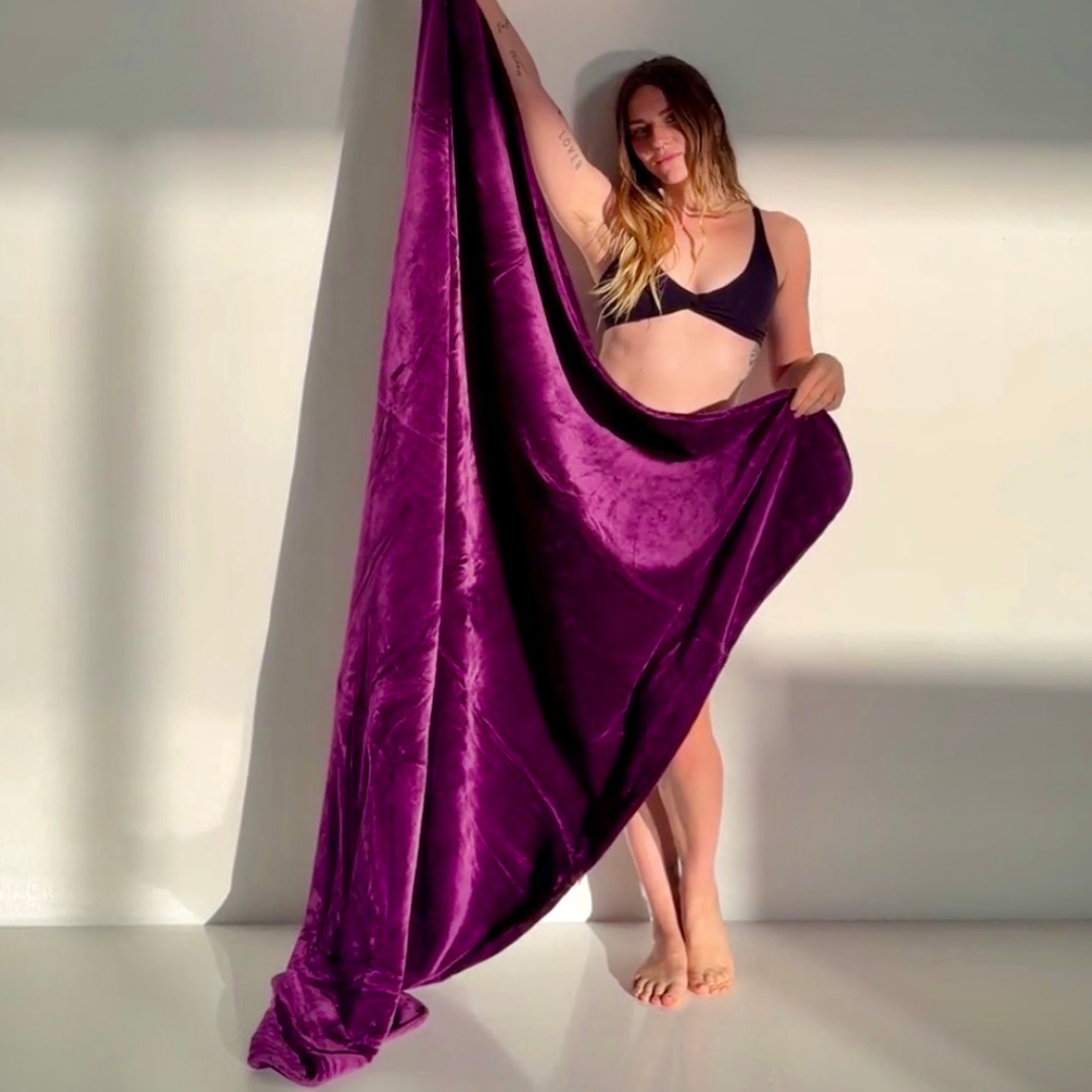 Waterproof Splash Blanket - Royal Purple Double Veluxe