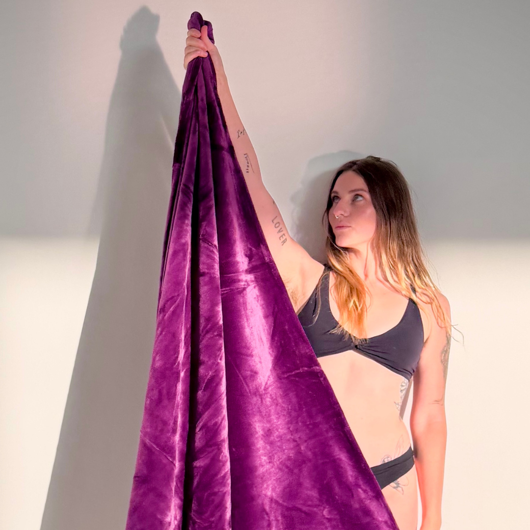 Waterproof Splash Blanket - Royal Purple Double Veluxe