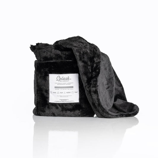 Furlush Waterproof Splash Blanket - Black on Black