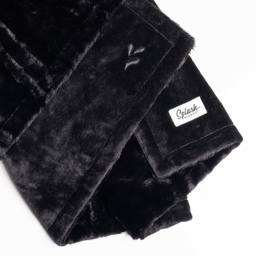 Furlush Waterproof Splash Blanket - Black on Black