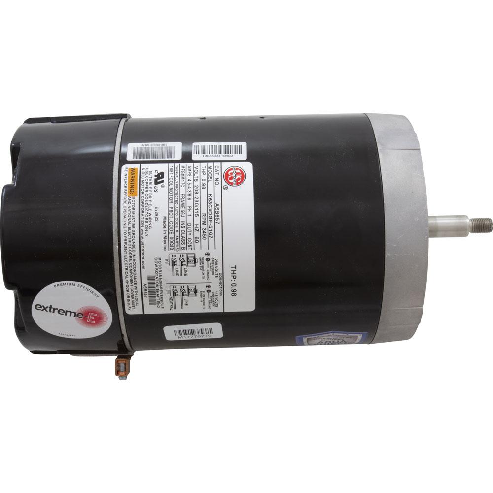Motor, /USMtr, 0.5hp, 115/230v, 1Spd, 56Jfr, CFace, Thd, Full