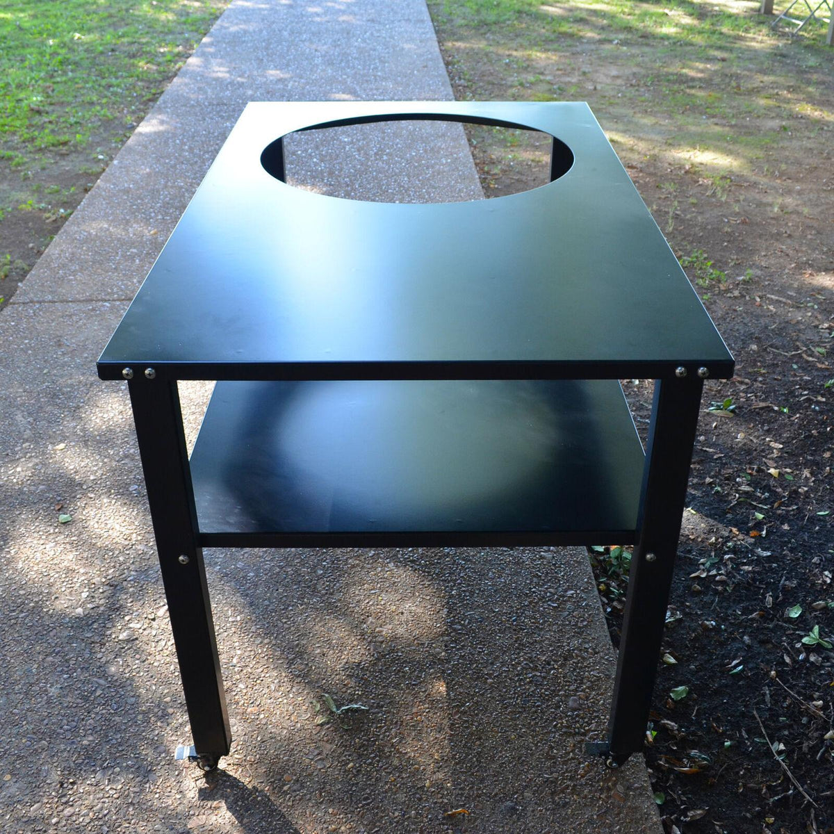 Titan Great Outdoors Kamado Joe BGE Grill Table Fits XL Ceramic Grills Aluminum