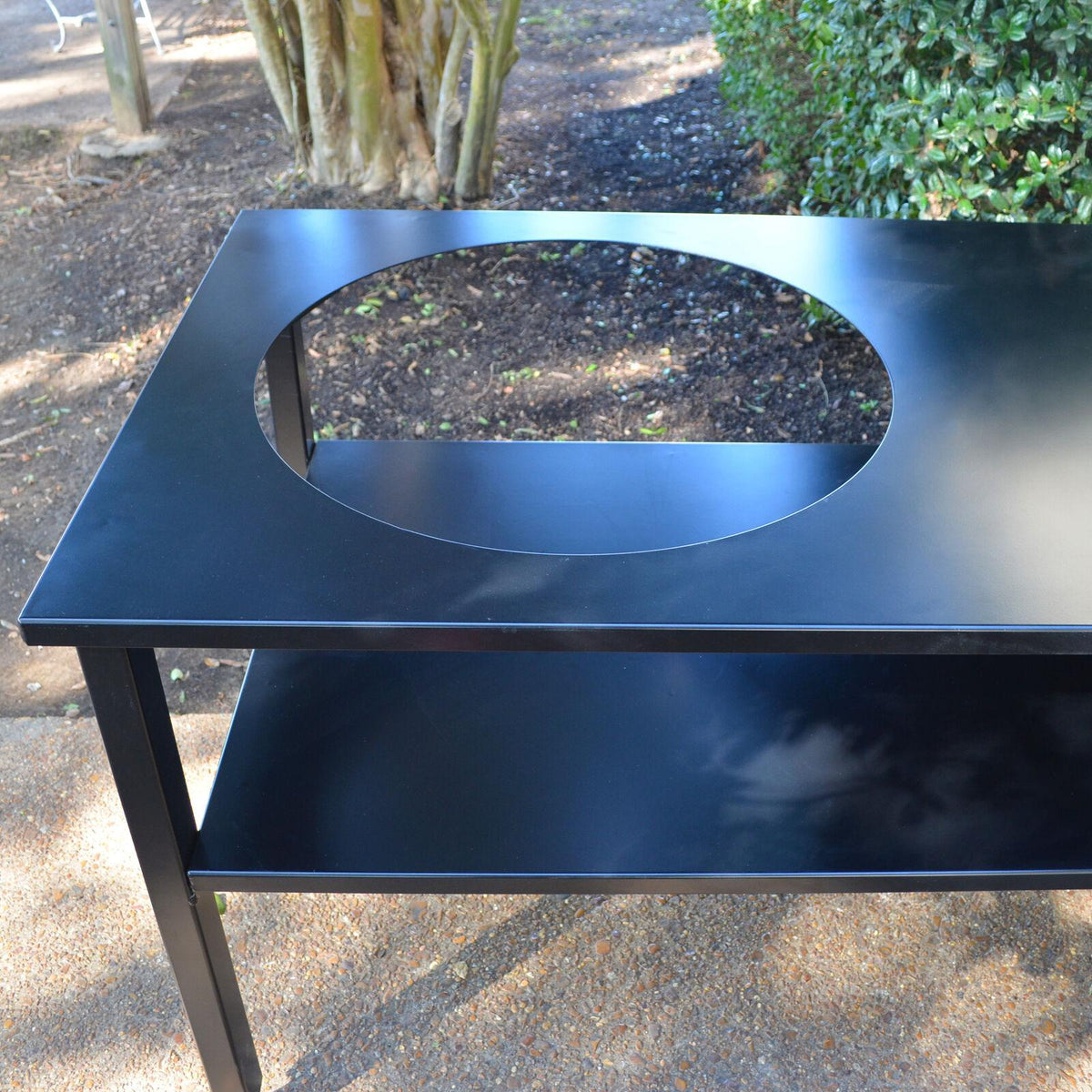 Titan Great Outdoors Kamado Joe BGE Grill Table Fits XL Ceramic Grills Aluminum