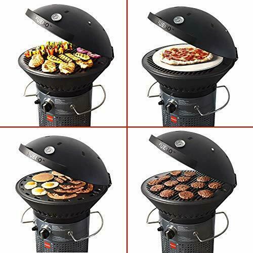 F21C-H Hinged Propane Gas Grill Dark Gray