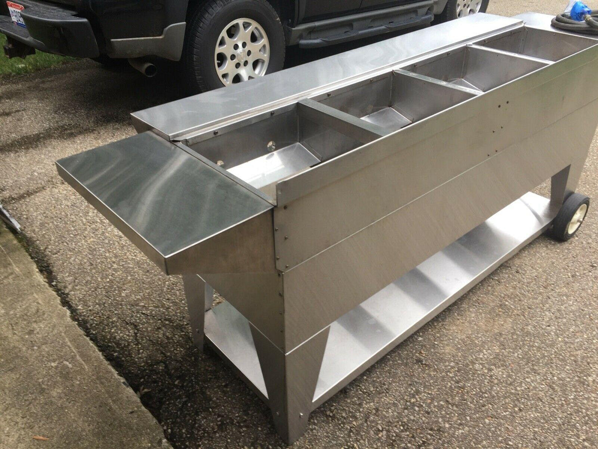 Lazy Man Model A4 Series Propane Gas Stainless Steel Mobile Grill