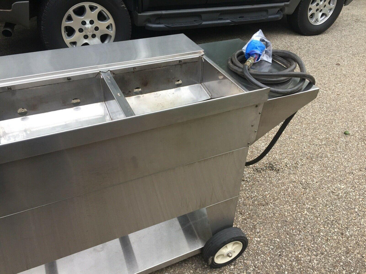 Lazy Man Model A4 Series Propane Gas Stainless Steel Mobile Grill